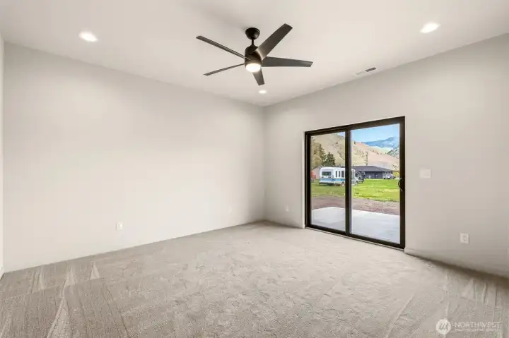 Patio access from primary suite.