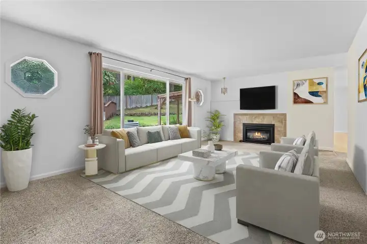 Living Room virtually staged Living Room virtually staged