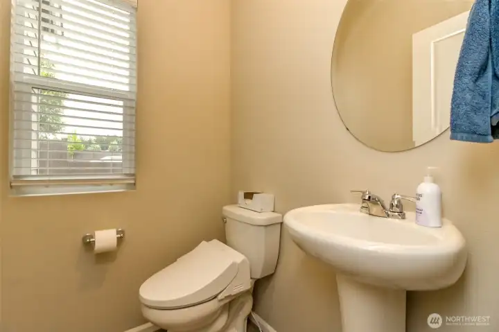 half bath on the main level