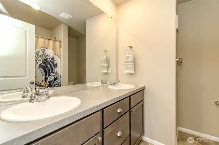Primary bath 1 with double sinks