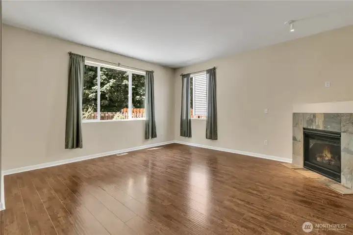 Cozy gas fireplace anchors this room. Cozy gas fireplace anchors this room.