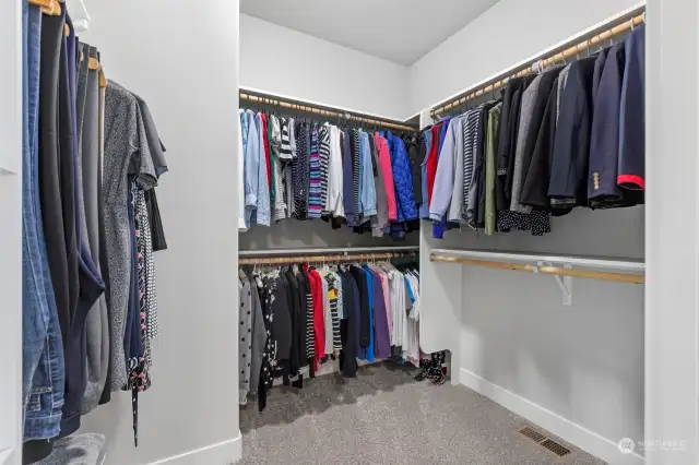 The walk-in closet is also spacious and professionally finished.