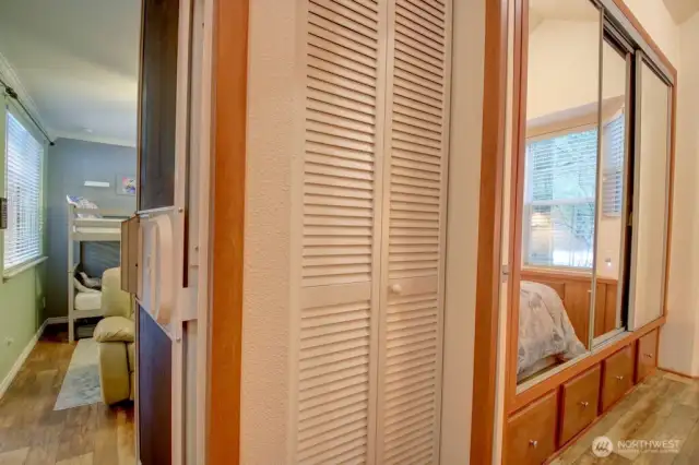 Multiple closets