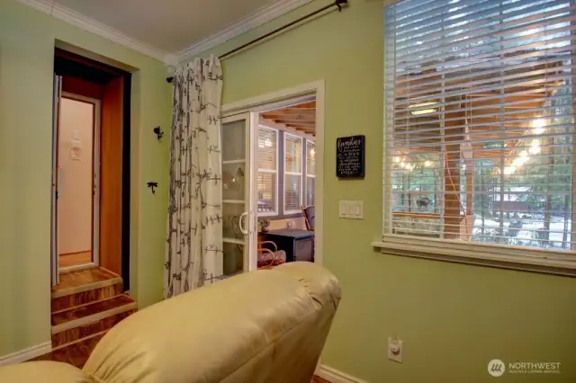 Second bedroom right off of deck