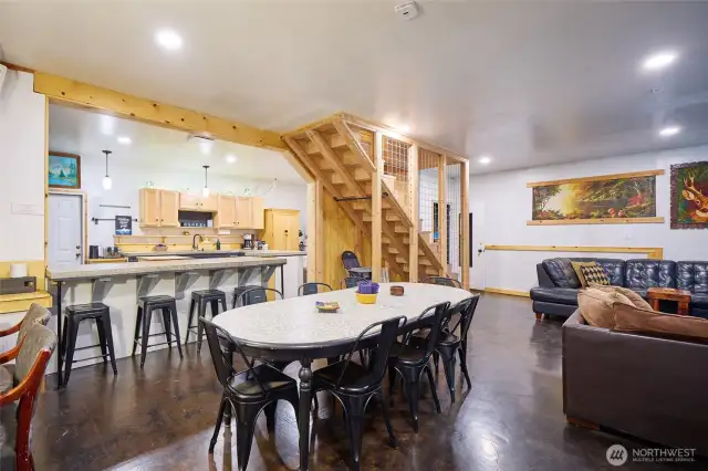 From entry way of main home