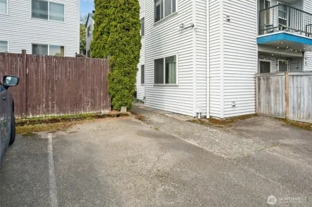 #302's parking spot.