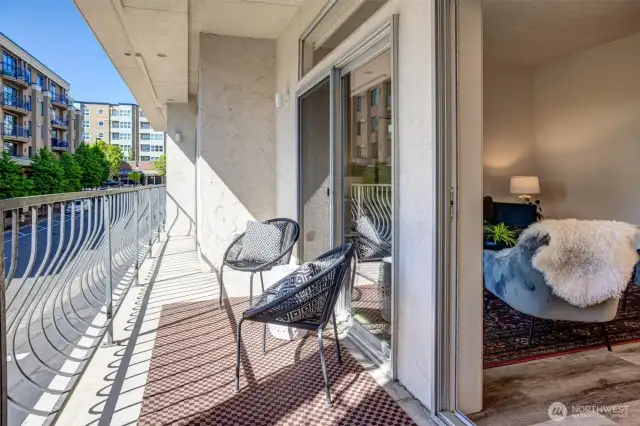 Enjoy an early morning coffee or an afternoon beverage on your private deck with lush views.