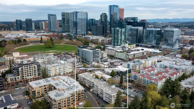 Just two blocks from Bellevue’s renowned Downtown Park and premier shopping at Bellevue Square!