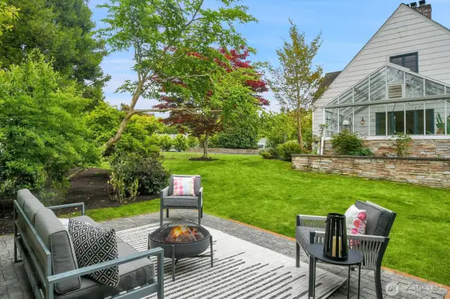 Tranquil and peaceful patio.