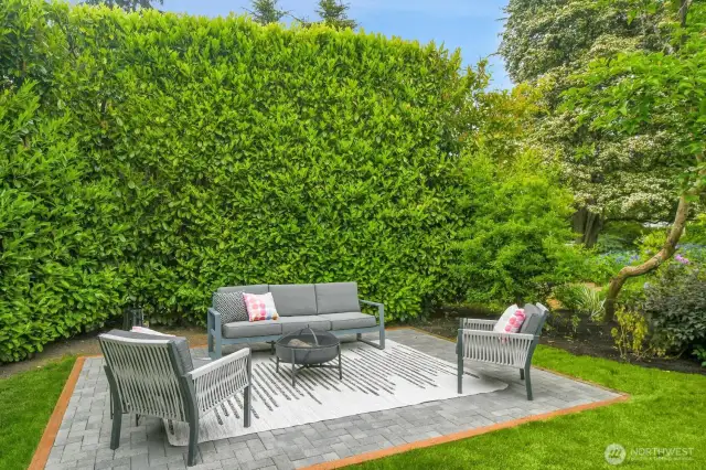 Tranquil and peaceful patio.