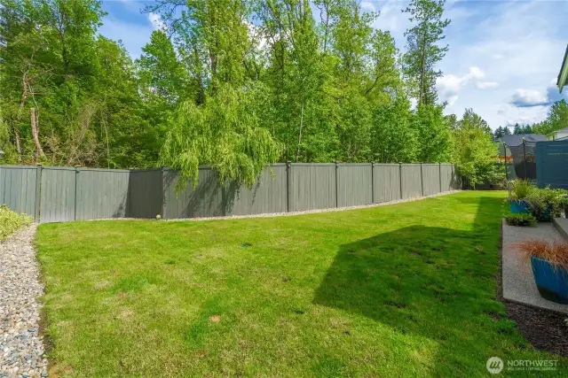 Private gate access to scenic greenbelt