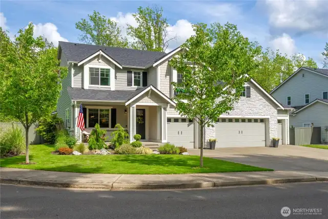Spacious garage with room for four vehicles