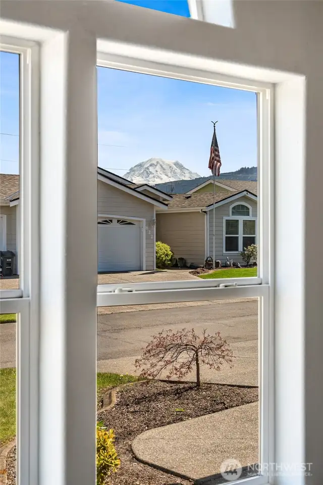 Mt Rainier Views from front bedroom