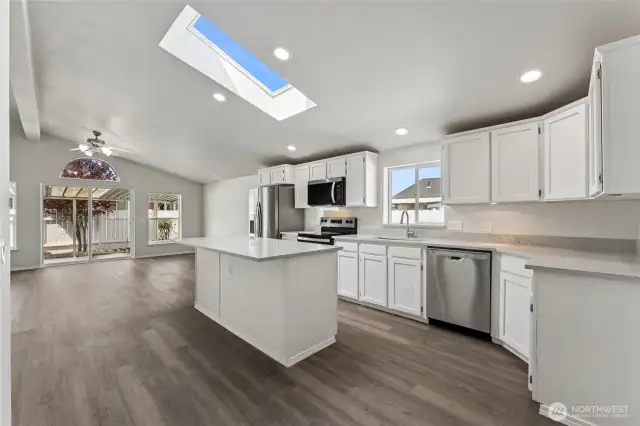 Brand new island kitchen