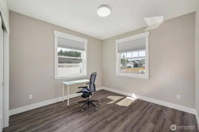 Third bedroom being used as a second office.