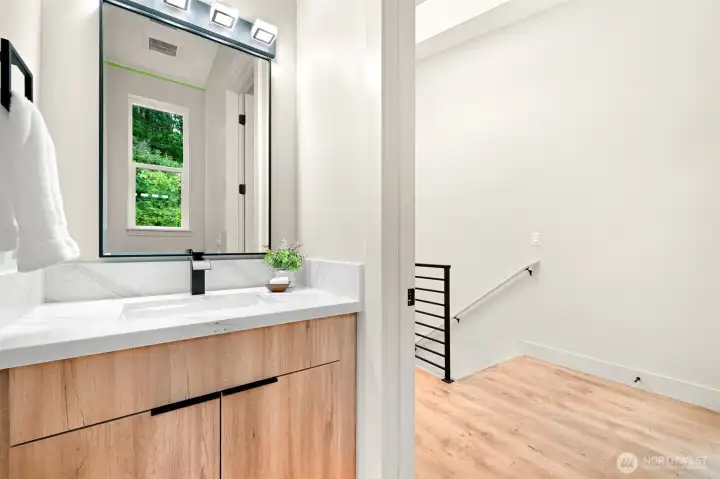 Half bath on main floor