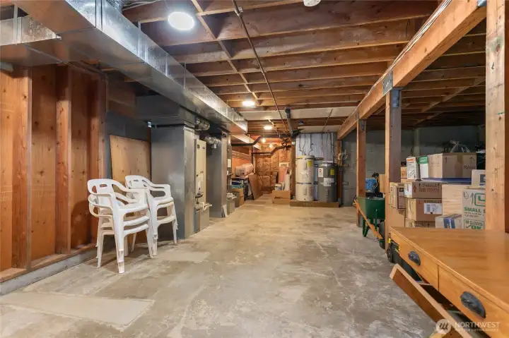 Basement game room or storage