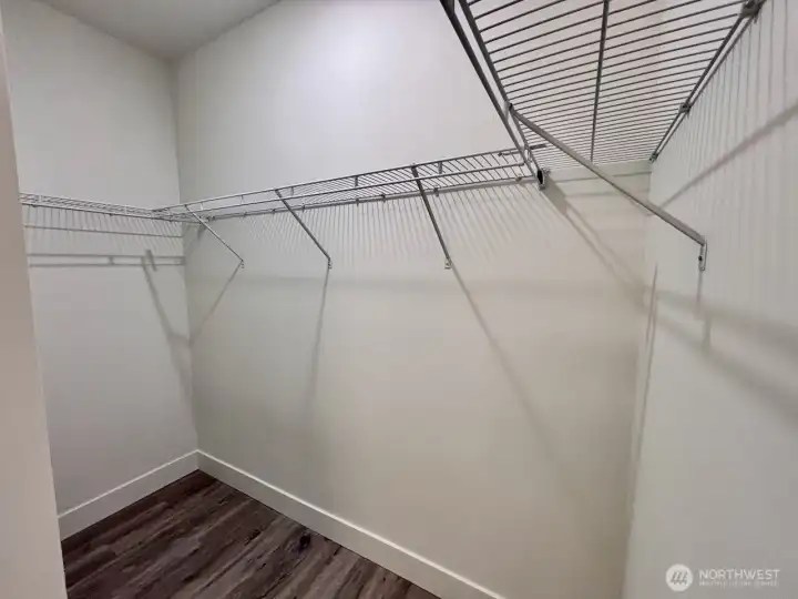 Primary walk in closet