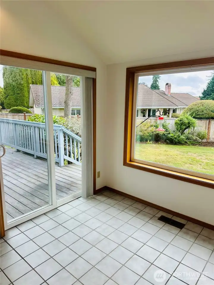 Breakfast nook.