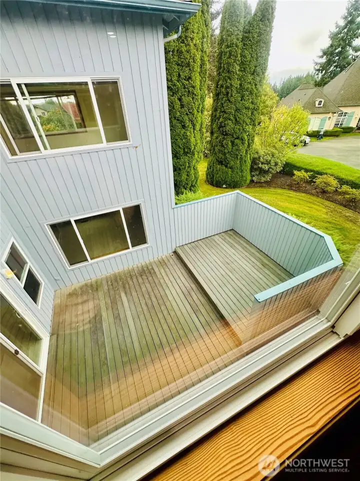Private deck.