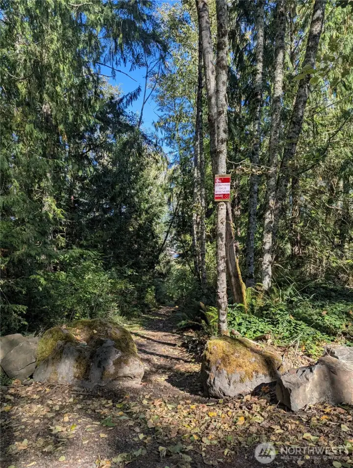 This is where the path start to Riffe.