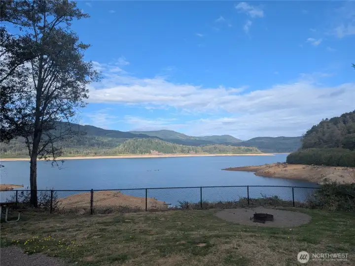 Riffe Lake, water is low in this photo.