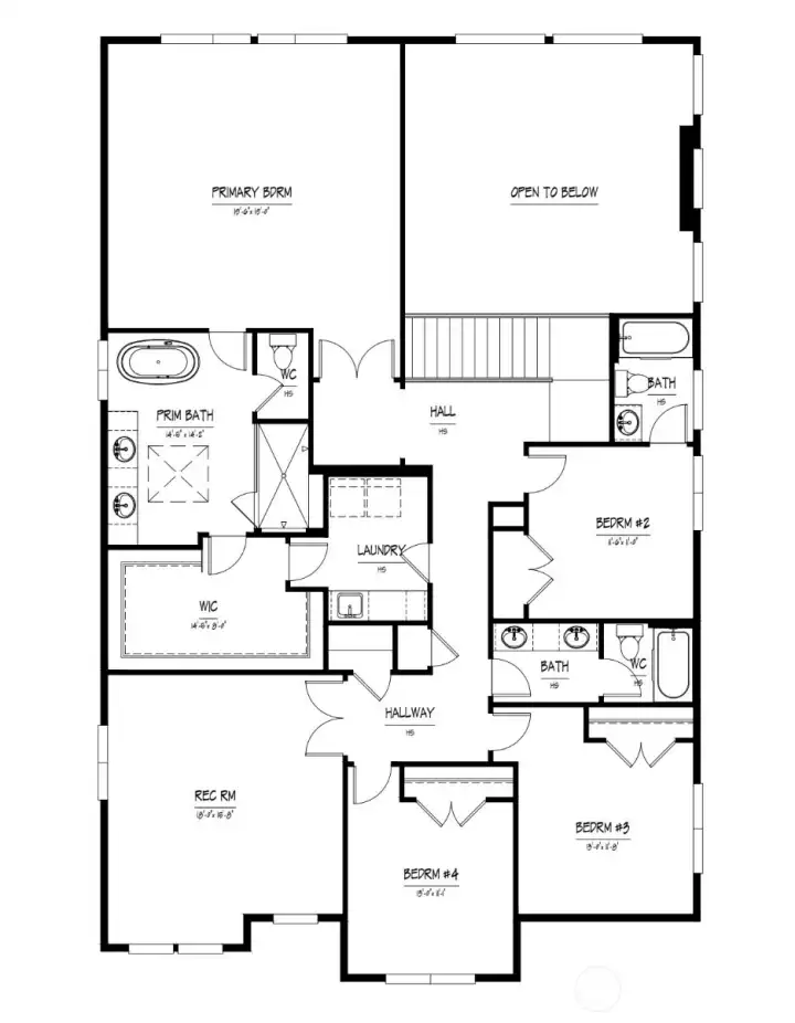 Upper Level Floor Plan