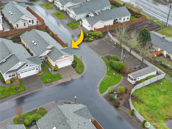 One of 60 homes in The Ranch. This home has great western exposure and has exceptional privacy and side yard as a corner lot.