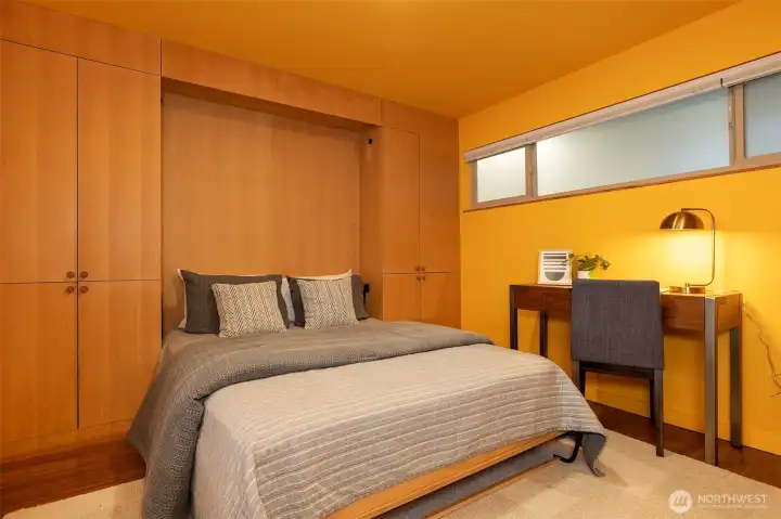 Second Bedroom/Office with Murphy Bed Open