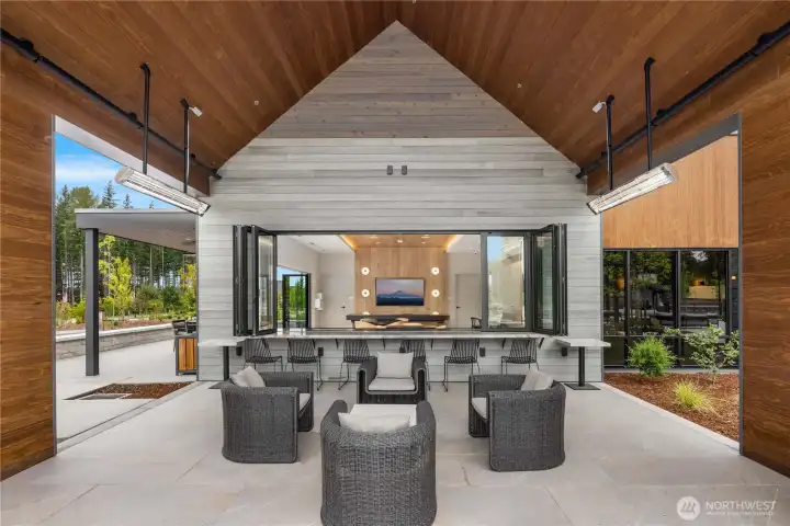 Covered patio space