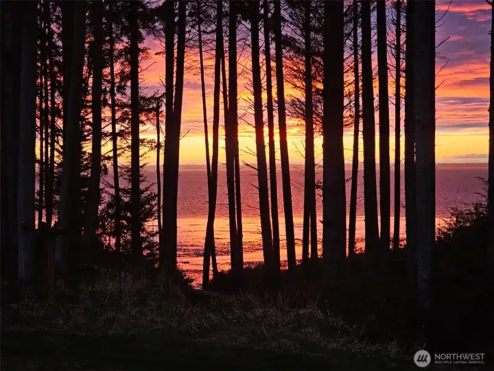 Sunset views from the deck.