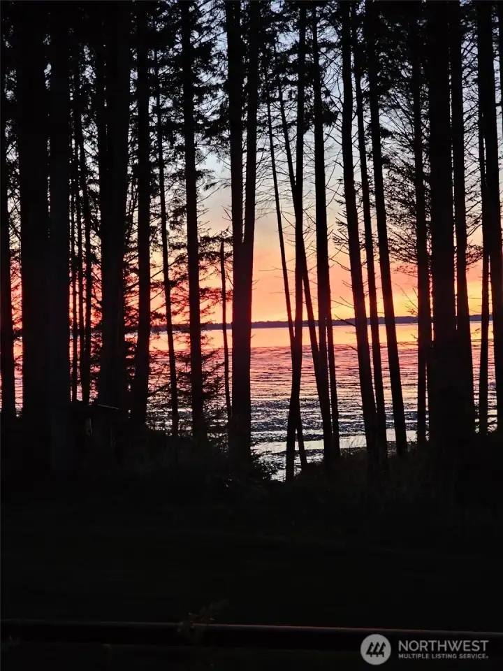 Sunset views from the deck.