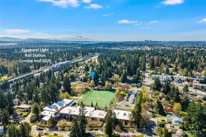 The new Pinehurst Light Rail Station will be within walking distance, a great attraction for homebuyers who want easy commute options from the home.