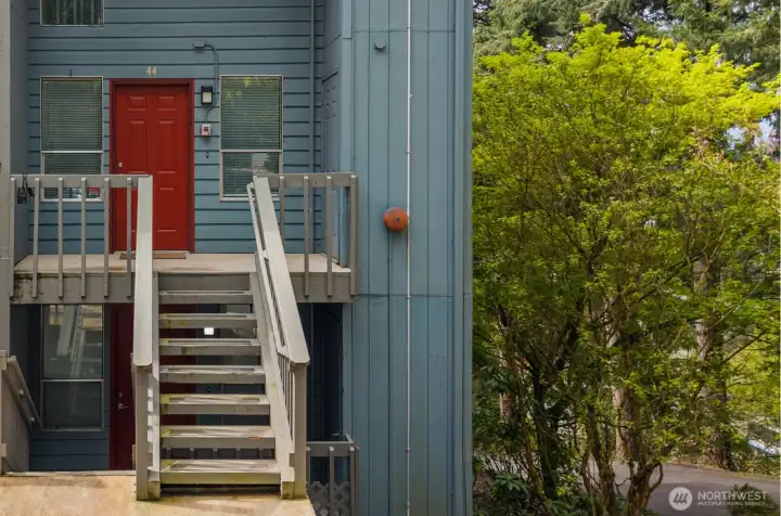 No. 44 is the end unit, and that is a big part of what makes this one so desirable. It offers a setting that feels a little more open, a little more private, and hard to beat.