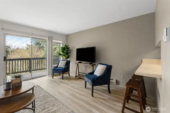 This gorgeous new LVP flooring adds so much warmth and polish underfoot. It looks beautiful in photos, but it is even better when you see it in person.