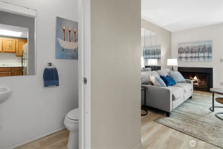 Having a half bath on the main level is one of those little perks you end up appreciating every single day.