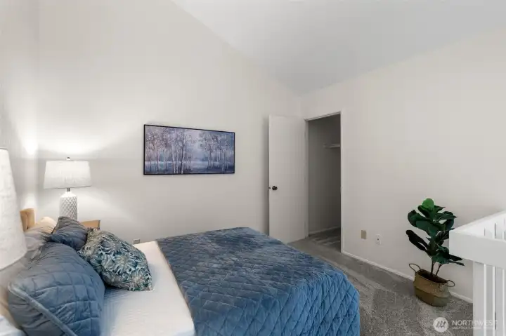 This walk-in closet adds the kind of storage that can make a big difference.