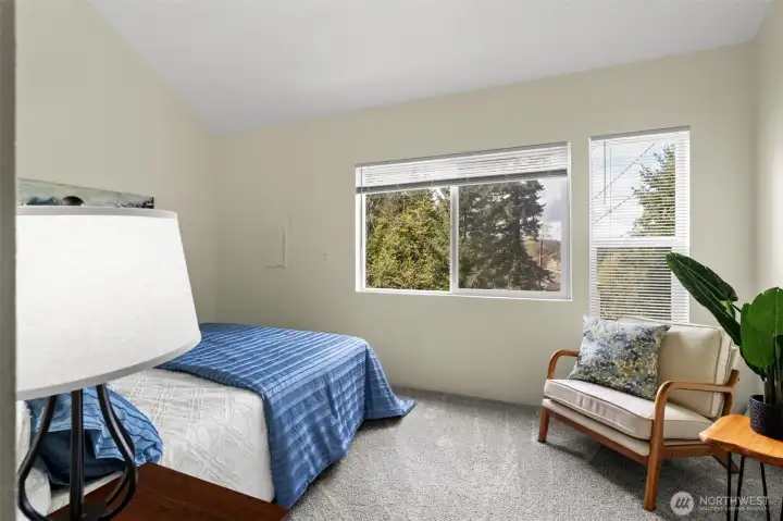 You’ll feel it right away... the plush new carpet adds a cozy finishing touch that makes the room even more inviting.