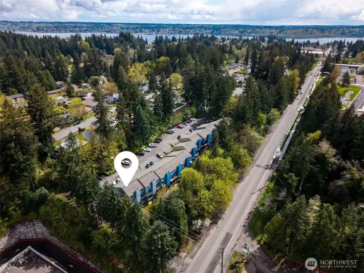 With Sinclair Inlet stretching out below and the Cascade Mountains rising in the distance, this view is a beautiful reminder that adventure is never far away. Welcome home.
