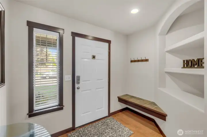 Formal entry with built-ins.