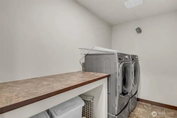 Huge laundry room.