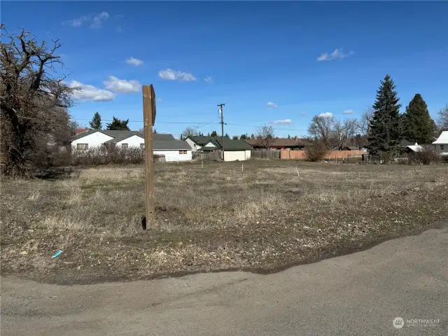 View of lot looking northeast.