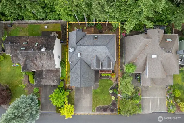 The aerial of the home.  Welcome home!