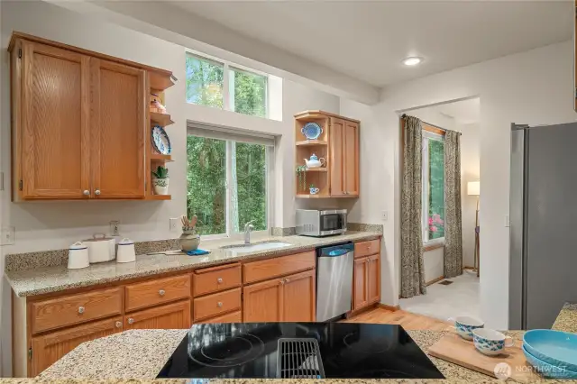 The heart of the home...this kitchen is adjacent to the eating nook-company can keep the cook company!