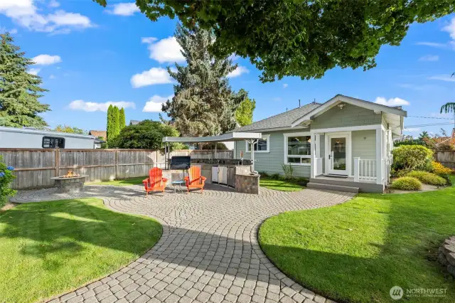 Enjoy your grass while keeping your feet nice and clean when coming from the detached garage or backyard parking pad.