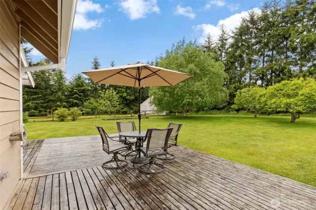 Wrap around deck