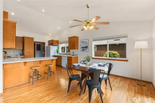 Kitchen View from Dining Area