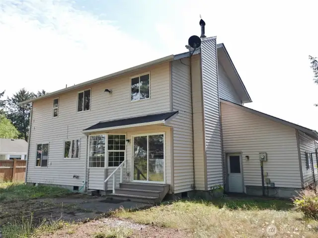 Rear of the home.