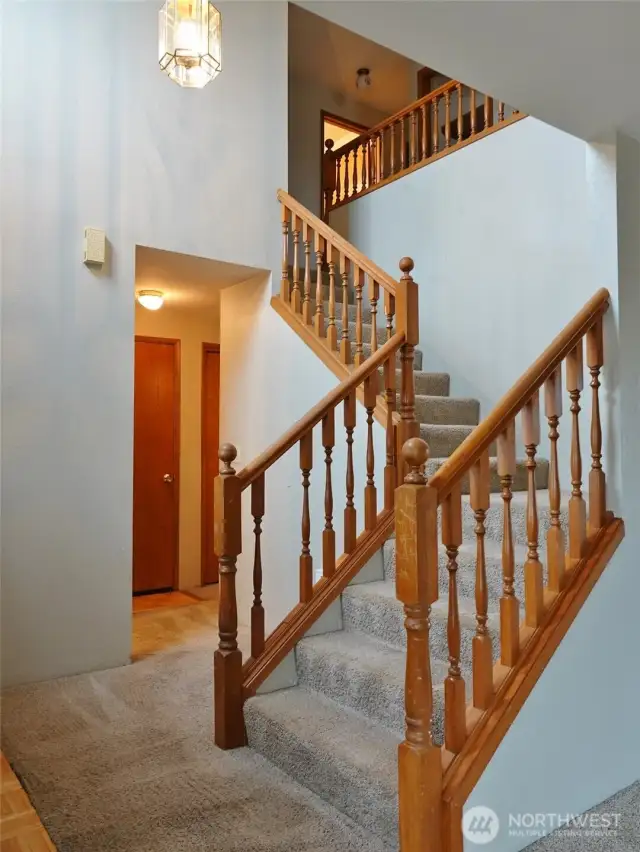Entry and stairs.