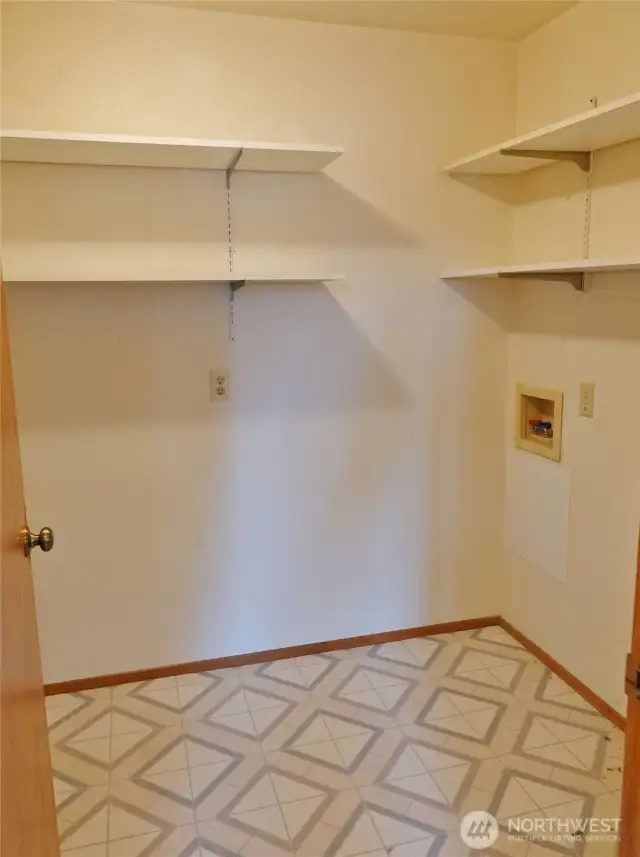 Walk-in Pantry and Laundry Room off the Kitchen.